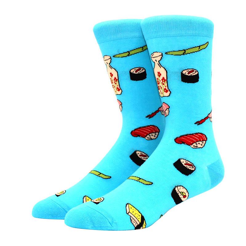 Large Size New Happy Funny Couple Trendy Socks Funny Personalized  Cartoon Jacquard Long tube cotton socks