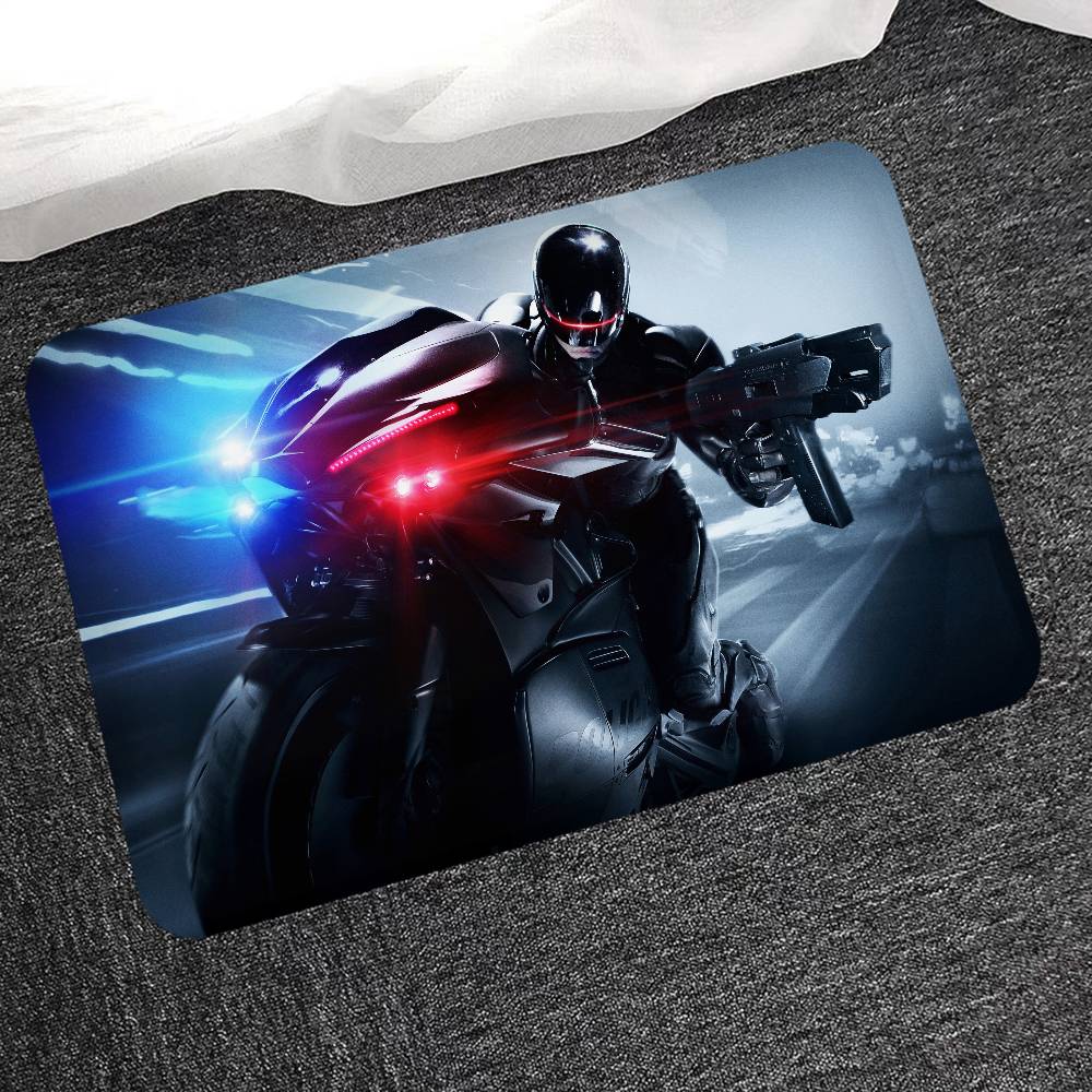 Actionfilm R-Robocop Badezimmermatte Kinderzimmer Schlafzimmer Dekoration Balkon Rutschfeste Fußmatte Wohnzimmer Willkommensteppich