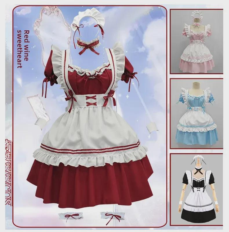 Japanese Lolita Maid Costume: Cute Student Cosplay Dress for Women