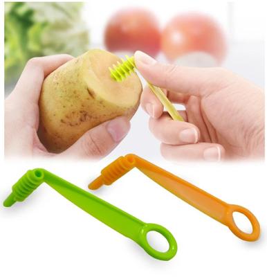 1 Pack Cucumber Spiral Slicer Vegetable Fruit Slicer Manual Spiral Slicer Potato Equipment Slicer French Fries Manual Kitchen