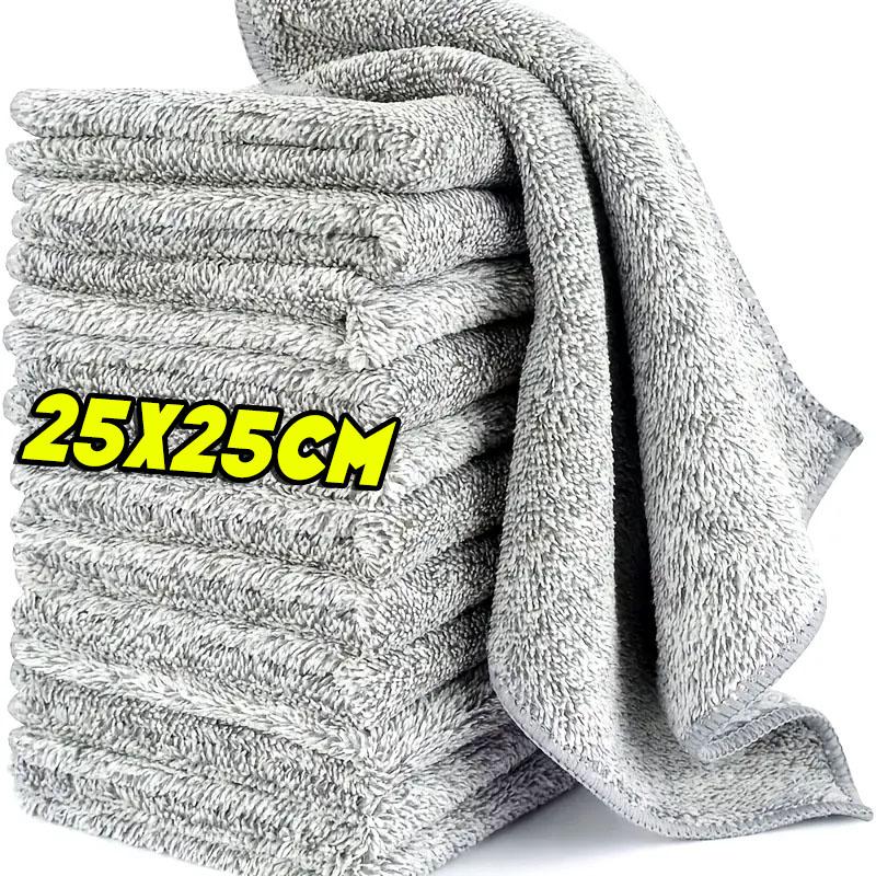 

Набор кухонных полотенец из микрофибры 1/20 шт. Бамбуковые полотенца для кухни Салфетка Сверхмягкая Тряпка для посуды Абсорбирующая Чистящая ткань Тряпки 1pc светло-серый