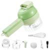 Electric Chopper, 5 In 1 Multifunctional Portable Electric Vegetable Chopper Set, Cordless Grinder For Home Kitchen Garlic, Pepper, , Meat