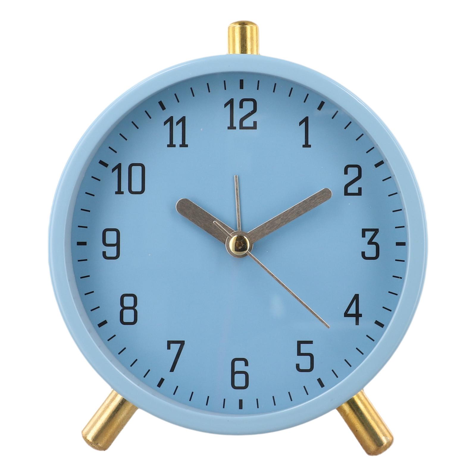 

Bedside Clock User-Friendly Controls Electronic Clock Light Sleepers Minimalist Home Decor Peaceful Environment Compact Size синий