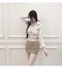 Trendy Women's Slimming Sexy Bust-Enhancing Long-Sleeve Cropped Shirt