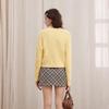 UNIFREE Sweet Bow Embroidered Short Knit Cardigan