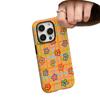 Yellow Plaid Floral Case for iPhone 17 Pro Max - Cartoon Cute Design, Full Wrap