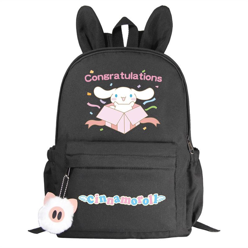 Cartoon Big Ears Dog Schoolbag Primary And Secondary School Students Large Capacity College Wind Double Shoulder Rabbit Ear Backpack