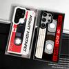 Vintage 90S Cassette Tape Pattern Soft Phone Case for Samsung Galaxy S24 S25 FE S26 Edge S23 Ultra S22 Plus S21 + Shockproof Cov