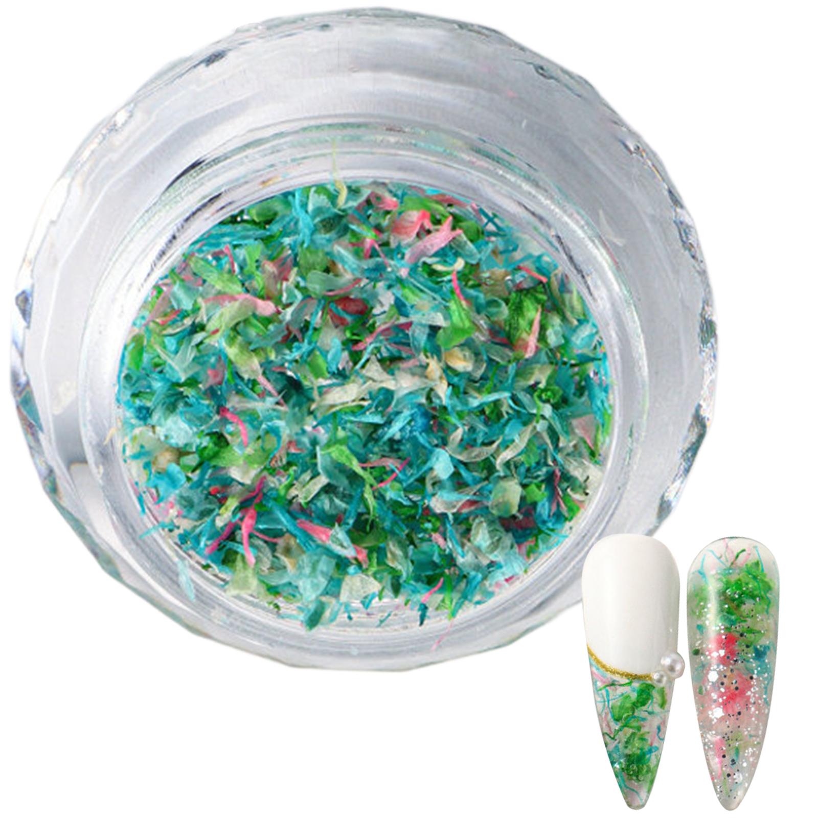 1 коробка 3D сушеные цветы для ногтей подвески смешанный дизайн ногтей весенние — фото 8