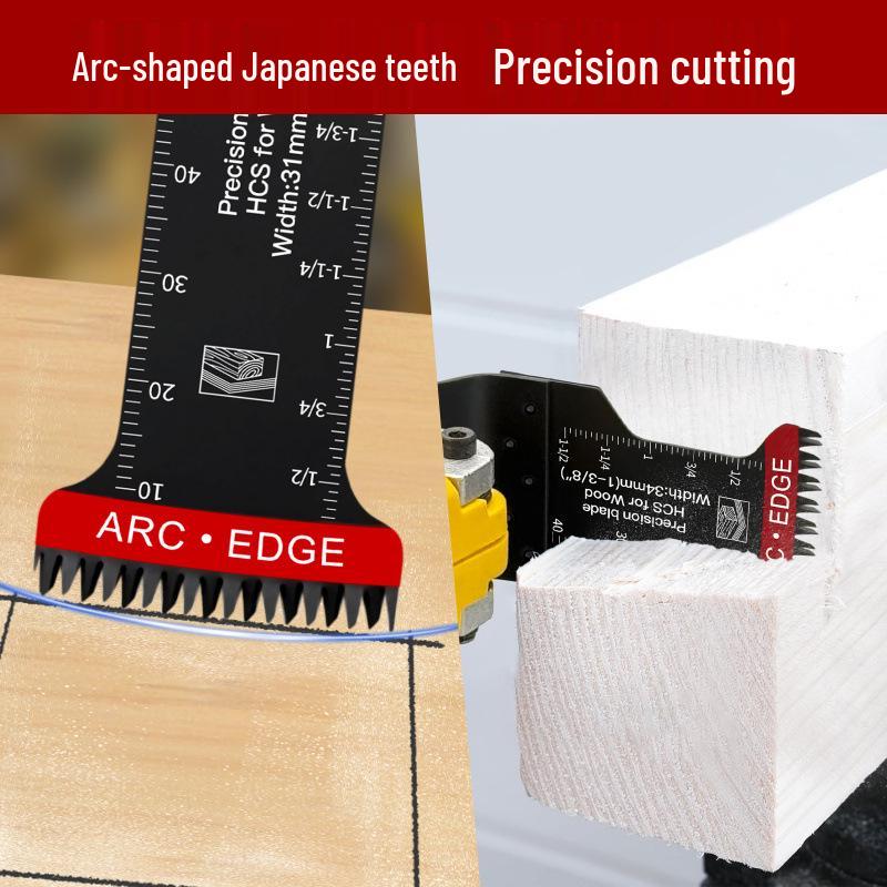 10-Piece Coarse Tooth and Extended Straight Saw Blade Set - Universal Oscillating Multi-purpose Tool Accessories