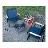 CAPTAIN STAG Camping Barbecue 2way Bonfire Trivet Wide Net [Compatible with Bonfire Stand, Stove, and Grill] Removable Legs Black UG-3260