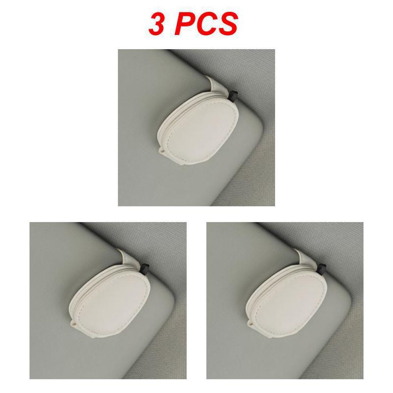 1/3/5 STÜCKE Sonnenbrillenclip Kreativer Tragbarer Magnetverschluss PU Leder Auto Innenzubehör Sonnenbrillenhalter