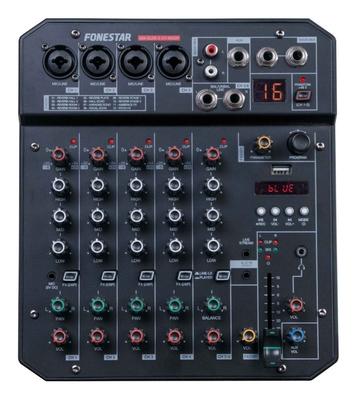 MIX-6LIVE - 6kanálový stereo mixážní pult s funkcí živého streamování, Fonestar