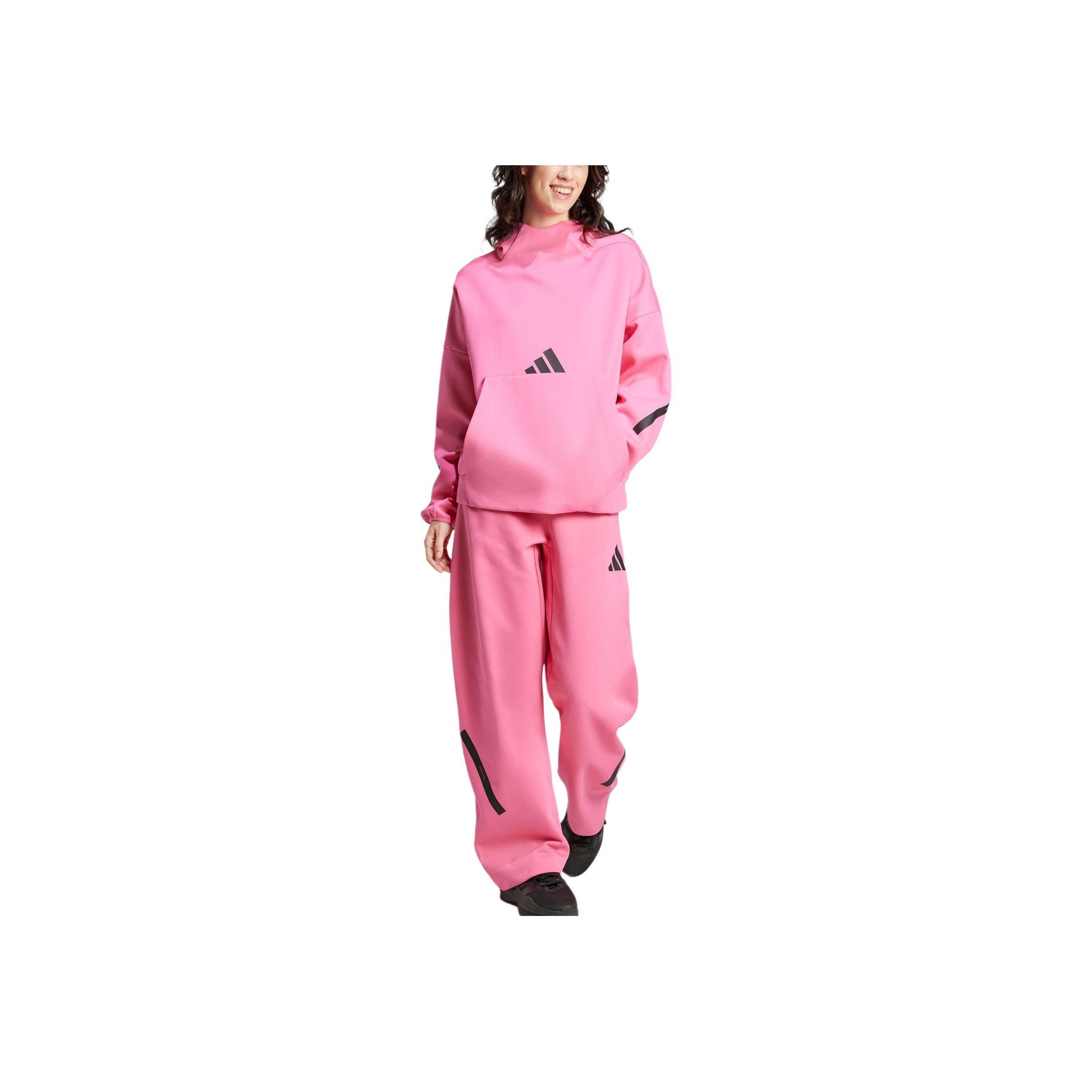 Adidas Women ZNE OH HD Lightweight Warm Hoodie Sportswear Casual Pullover White JD6409 M
