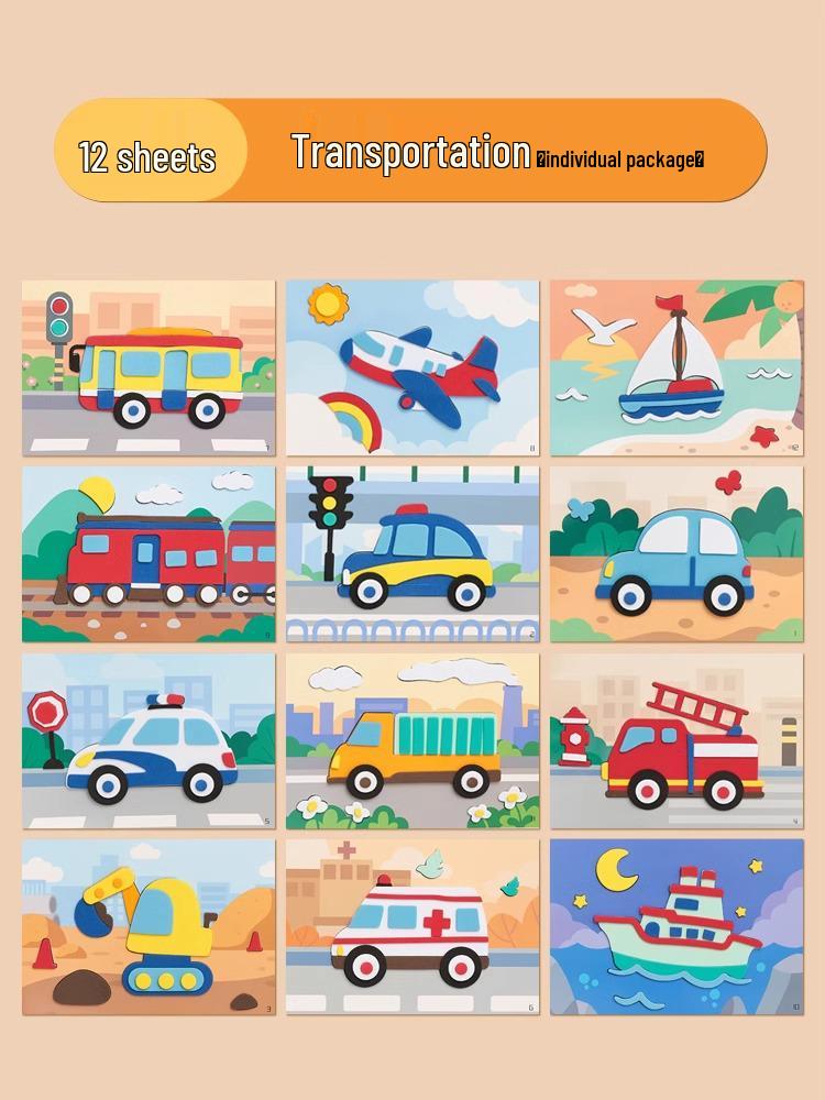 

Набор для 3D рисования наклейками из ЭВА для девочек - Развивающая игрушка ручной работы для детского сада