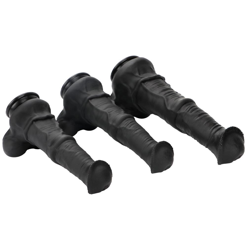 Dark Horse Silicone Dildo Oversized Anal Plug Masturbator Soft Anal Dilator Fisting Sex Toy Strap on Penis Realistic Dick
