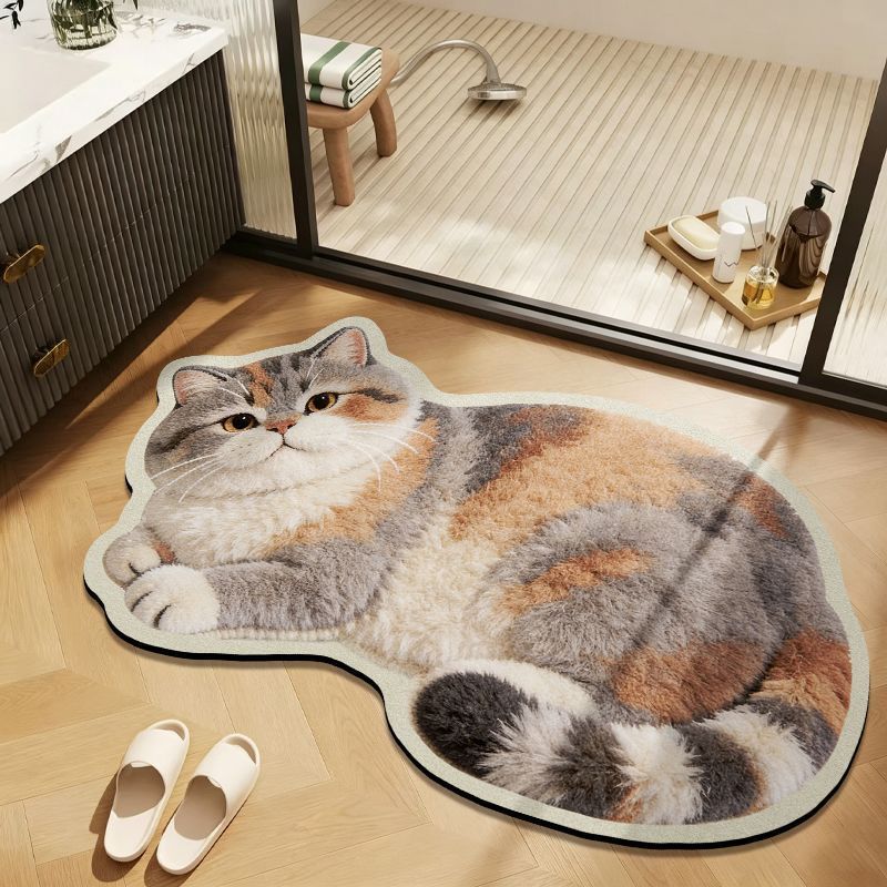 Realistic Bathroom Mat Non Slip Absorbent Silicone Daze For Home And Bathroom Use