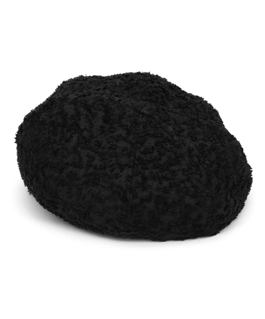 Eondeokeonteulolseutyudio Autumn Beret Bread Beret / Rough Tx / M Black