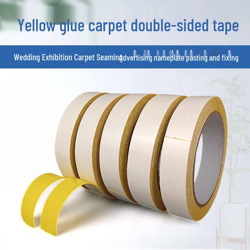 High-Strength Double-Sided Fabric Tape for Carpets, Metal, and Signs