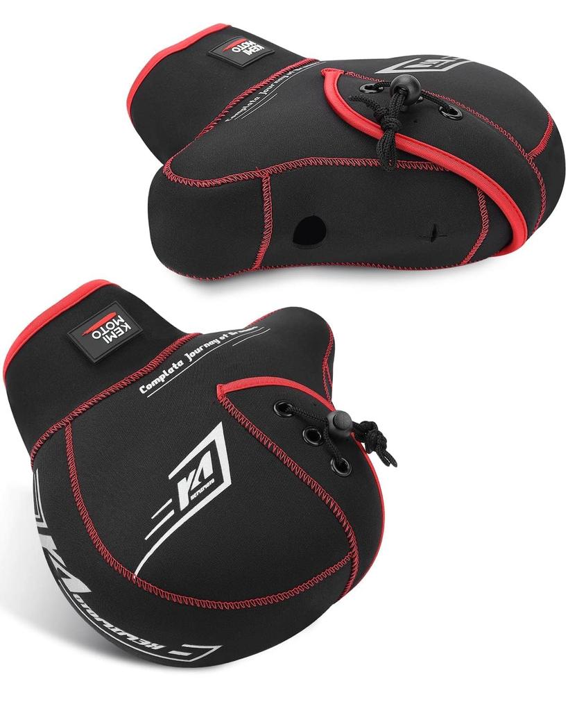 Kemimoto Motorcycle Handlebar Cover for PCX Mini and Windproof and Cold Handle One Size Fits Black Scooters, Mopeds, 125cc, XMAX, Bikes, Motorcycles,