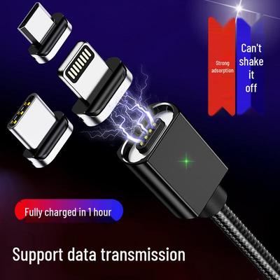Câble de charge magnétique super rapide pour Huawei, Apple, Type-C, Android