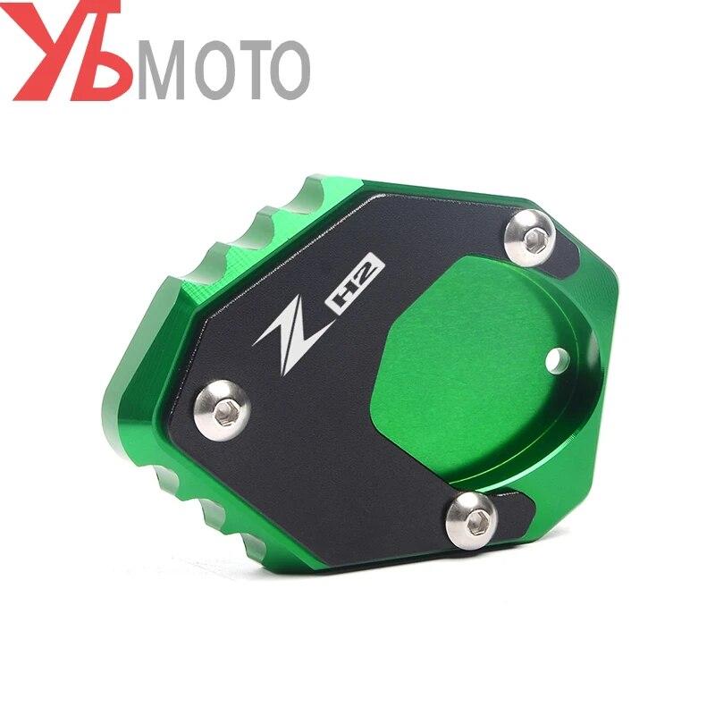 Kickstand Foot Side Stand Extension Pad Support Plate For KAWASAKI Z H2 ZH2 Zh2