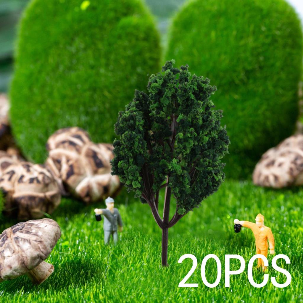 Model Green Trees Building Game Decor Layout Scenery Supplies Sculpture