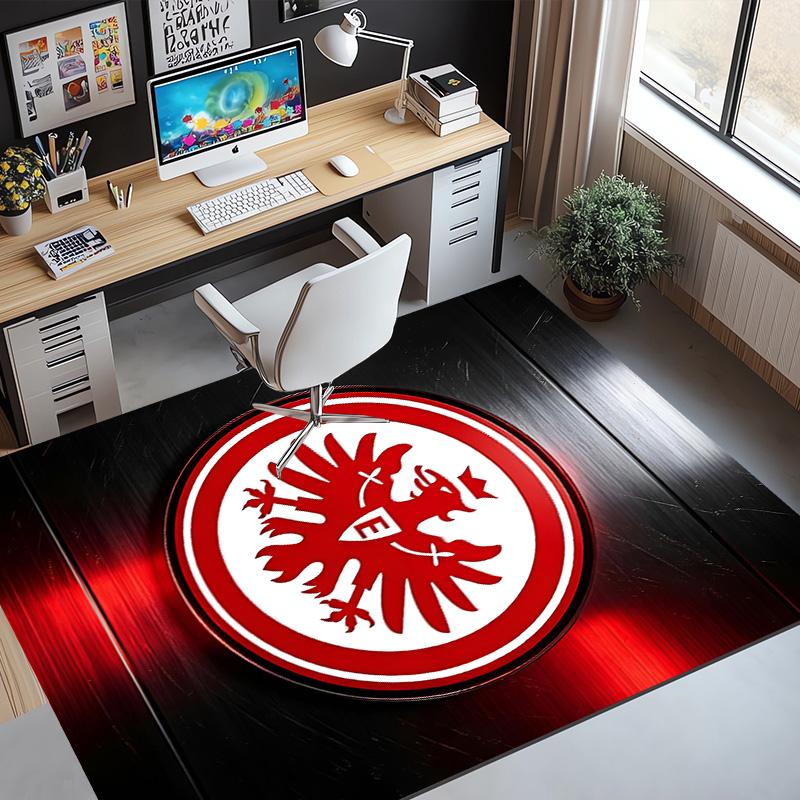 Eintracht Frankfurt Muster Teppich, Innen-/Außenmatte, für Picknick, Spielzimmer, Schlafzimmer, Büro, Wohnzimmer, Heimdeko Teppich, Geburtstagsgeschenk