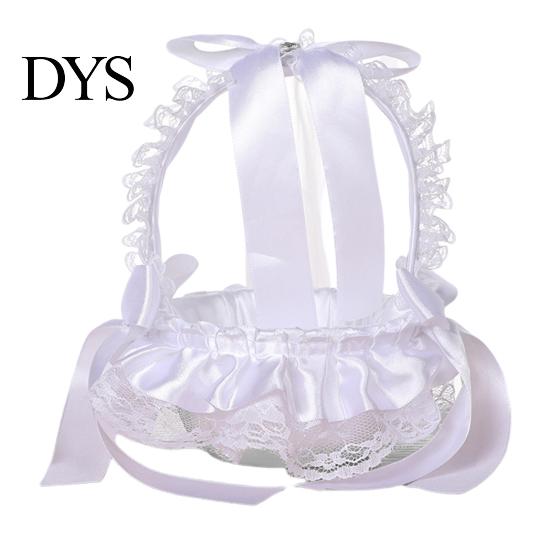 Flower Basket Decorative Eye-catching Romantic Bridal Handheld Girl Wedding Supplies Petals