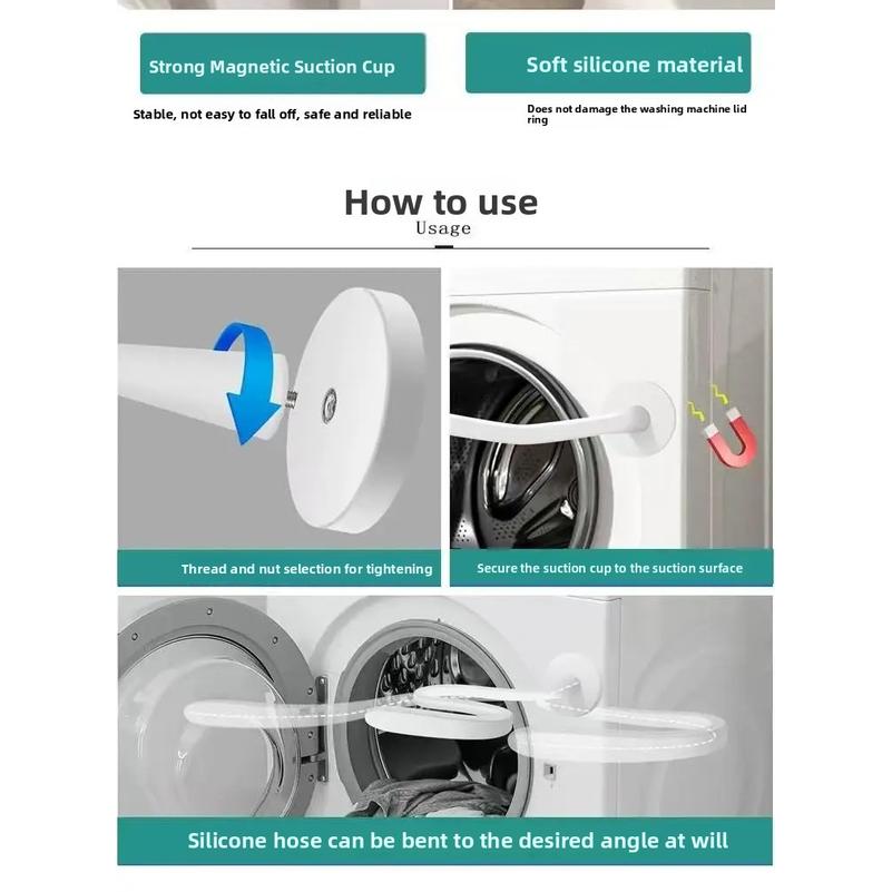Vordertür Waschmaschine Starker Magnet Halterung Starker Magnetischer Waschmaschinentür Türhalterung Magnet Schlangenform Silikon