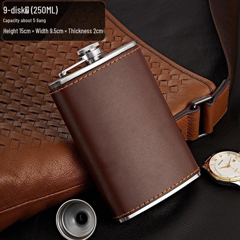Qiwei 304 Stainless Steel Portable Hip Flask