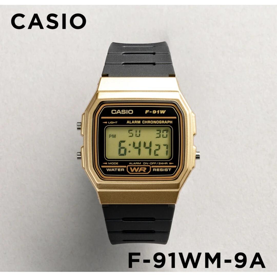 Brand new! CASIO Collection STANDARD F-91WM-9AJH Gold Bezel WEB Limited Model Cheap Casio
