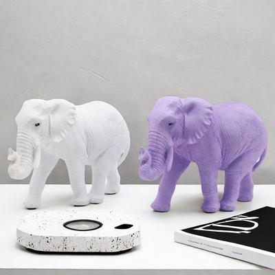 New Creative Modern Simple Solid Color Elephant Home Interior Office Resin Craft Ornaments