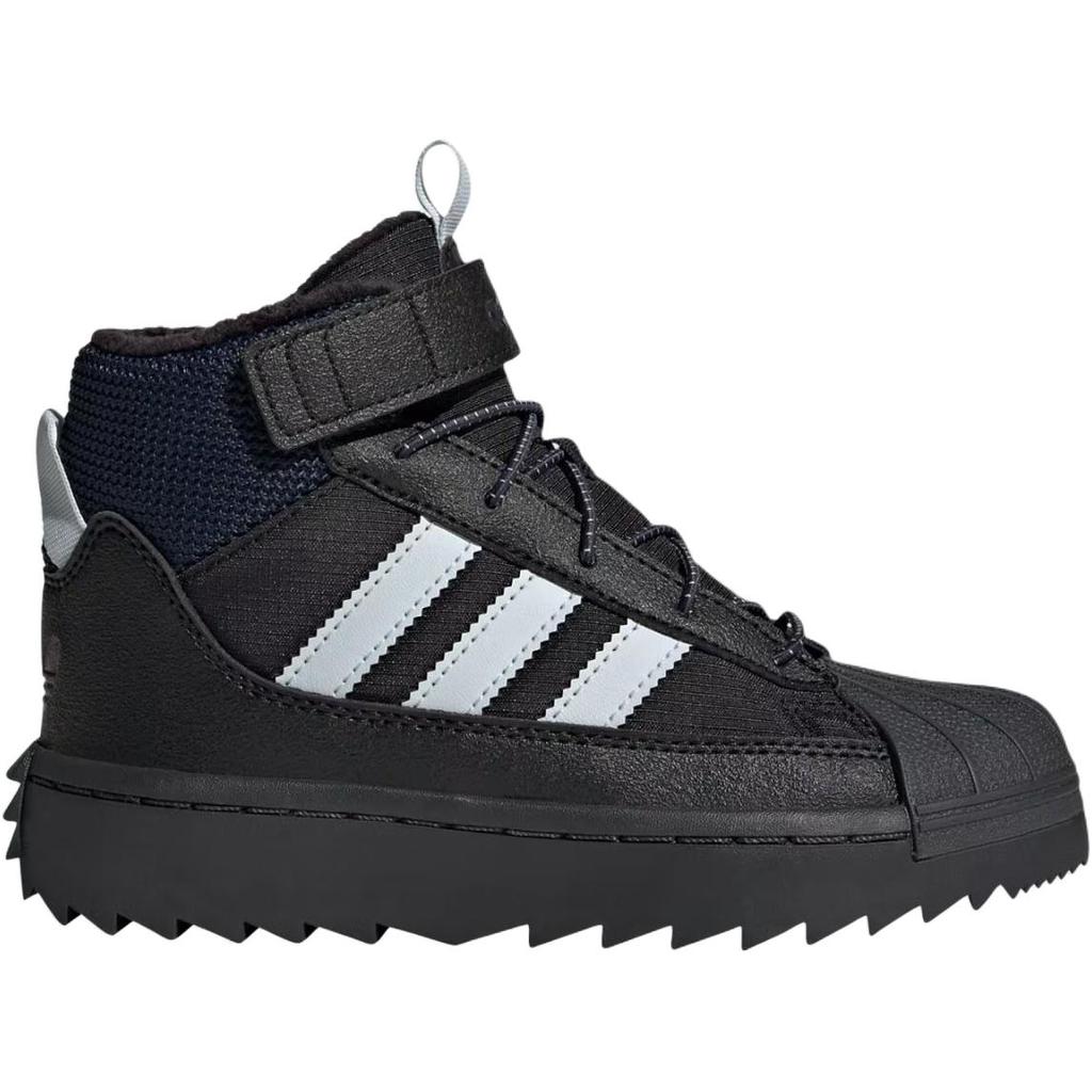adidas Originals Superstar Winter Trek Comfortable Soft Outdoor Shoes Kids Shoes Black JQ0344