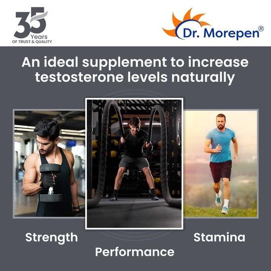 DR. MOREPEN Gokshura & Testo Boost Tablets For Men's Wellness - Pack of 120 Count