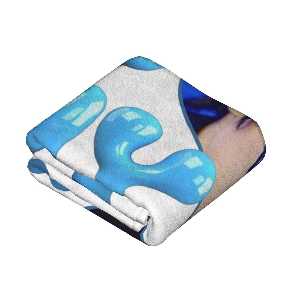 I Love My Boyfriend Mingi ATEEZ Kpop Blankets Coral Fleece Plush Textile Decor Soft Throw Blanket for Home Bedroom Quilt