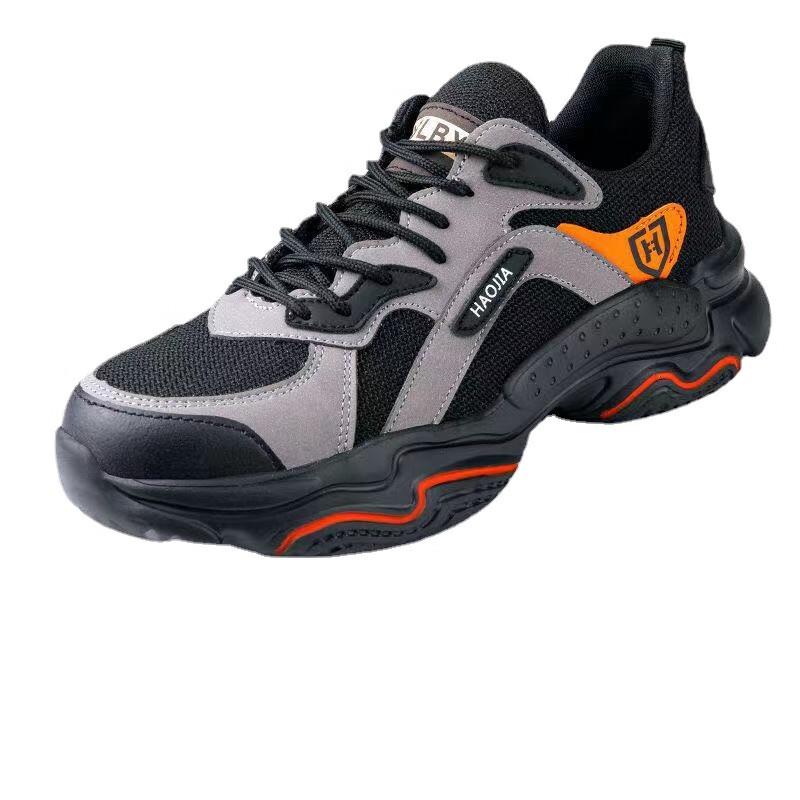 HUIZUMEI Men s Lightweight Breathable Safety Work Shoes 37