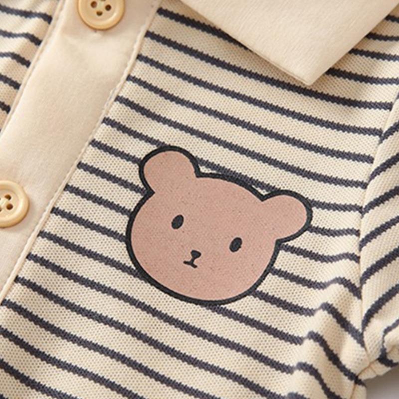 Baby Rompers Summer Stripesd Pure Cotton Short-sleeved Bodysuit For Girls And Boys Fashionable Clothes Infant Bodysuits Loose Toddler Clothing