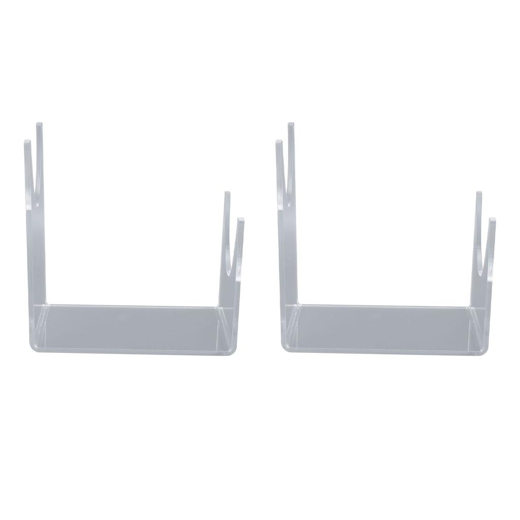 2pcs Acrylic Shofar Stand Clear Transparent Shofar Stand Sturdy Shofar Holder for Home Office Decor
