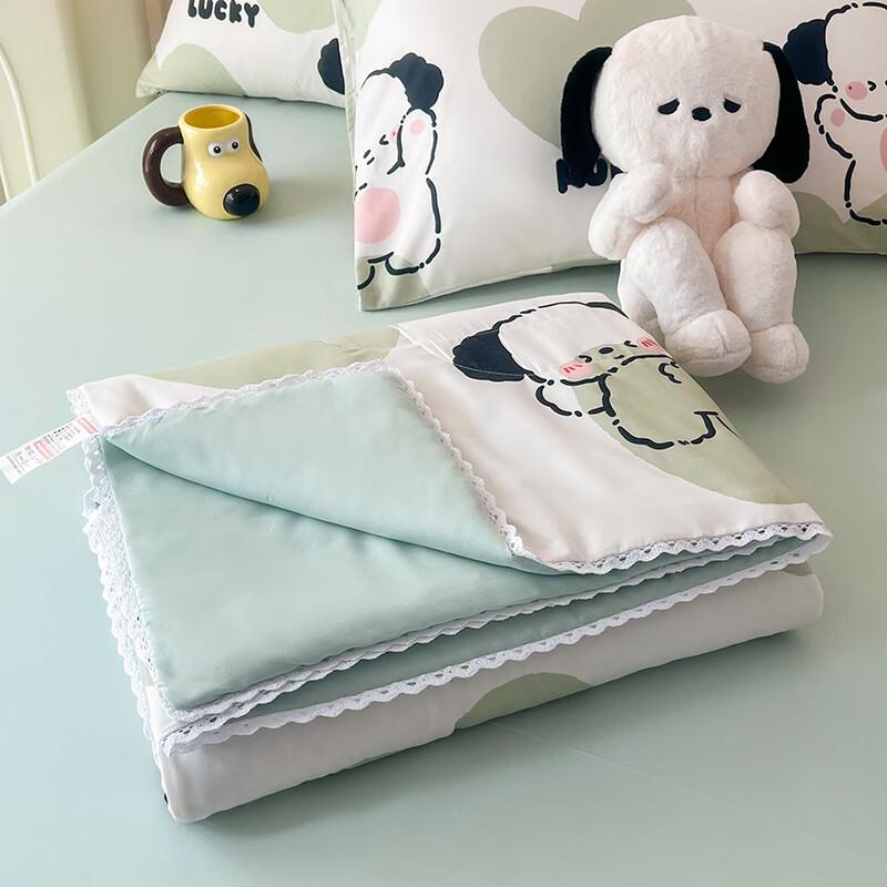 Aosmeng Fresh Style Washed Cotton Kids Summer Quilt