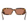 MIU MIU Logo Design Acetate Rectangular Sunglasses Women Sunglasses Tortoise MUB13S14L90Q
