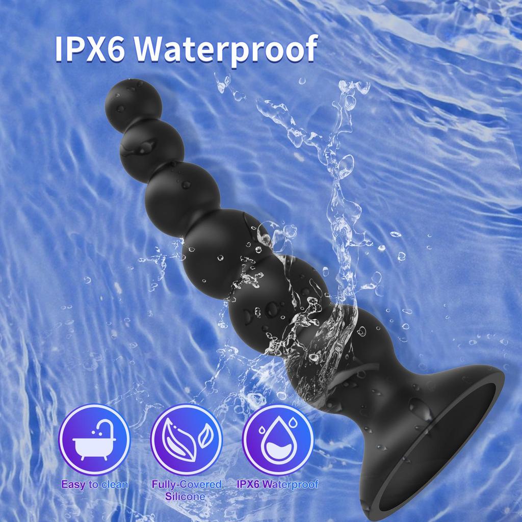 Anruibalong Vibrating Back Garden Anal Plug & G-spot Massager for Men and Women.