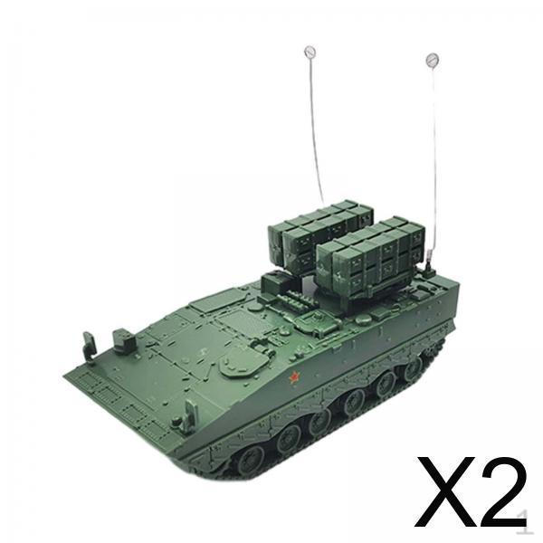 

2x 4 штуки Модель танка масштаба 1/72 Колесница Сделай сам Сборка, Сборные игрушки Гусеничный вездеход