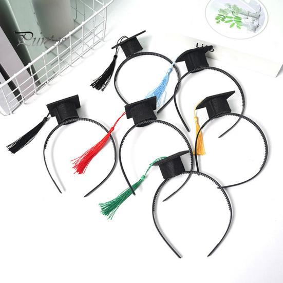 20Pcs Felt Mini Graduation Bachelor Hat with Tassels Celebrations Graduation Wine Bottle Topper Graduation Party Supplies