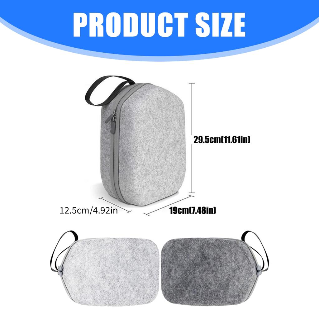 Antiscratch Carrying Bag Pouch Solution Portable Handle Design For VR Devices With Hard Shell And Ergonomic Grip Handle