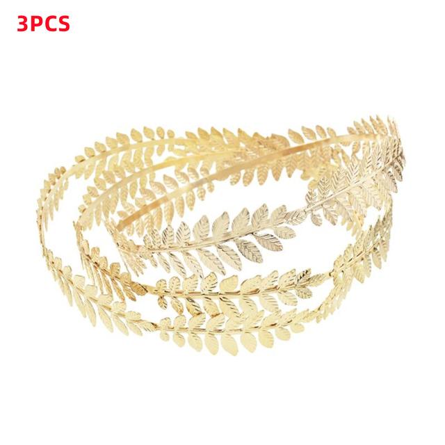 Fashion Gold Leaf Crown Laurel Tiara Grecian Leaf Back Headpiece Pearl Wedding Tiara Headband Hair Crown Bridal Hair Accessories