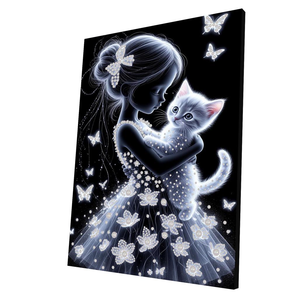 DIY Pearl Dot Painting for Adults Beginners Home Wall Decor Pearl Gem Paintings Picture Arts Craft With Frame 30x40cm