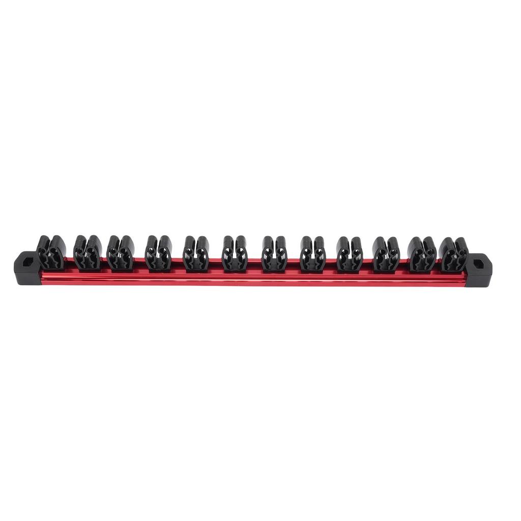 Magnetic Screw Driver Organizer 12 Slots Aluminum Rail Wrench Tool Holder for Hardware Display