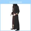 Spooky Black Halloween Priest Costume Robe For Men And Women Cosplay Theater Events