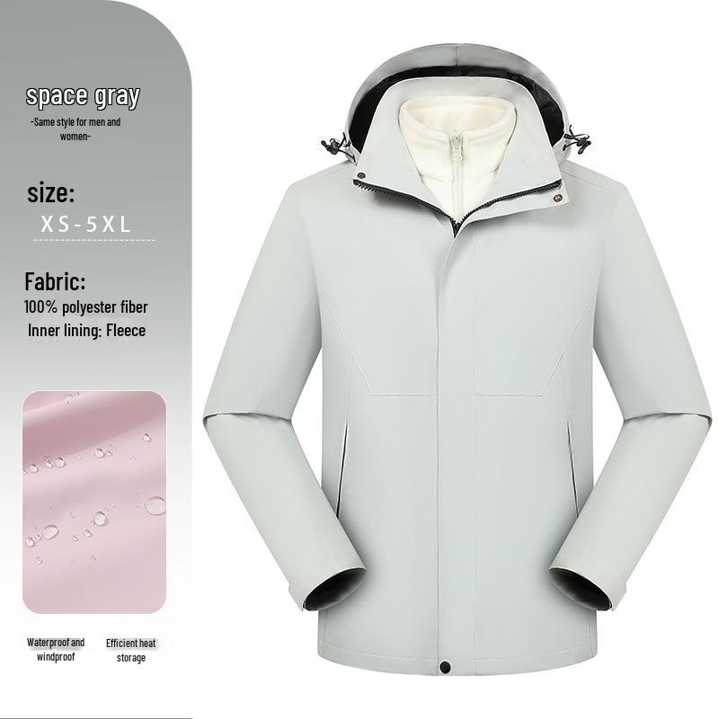 Men's Waterproof Windproof Stand Collar Work Jacket with Custom Logo for Autumn/Winter